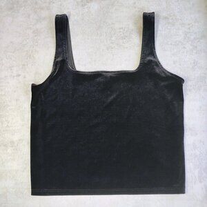 Express Velvet Tank Top Womens Medium Black Whimsigoth Goth Witchy Feminine